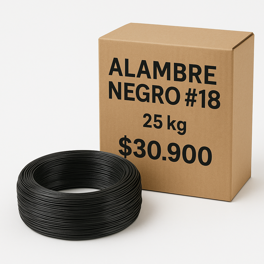 Alambre negro #18 25kg