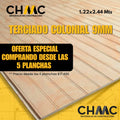 Terciado Ranurado Colonial 9mm — 1.22x2.44m (descuento especial desde 5 unidades)
