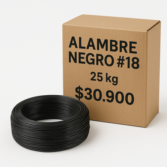 Alambre negro #18 25kg