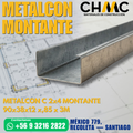 METALCON C 2x4 MONTANTE 90x38x12 x 0,85 x 3M