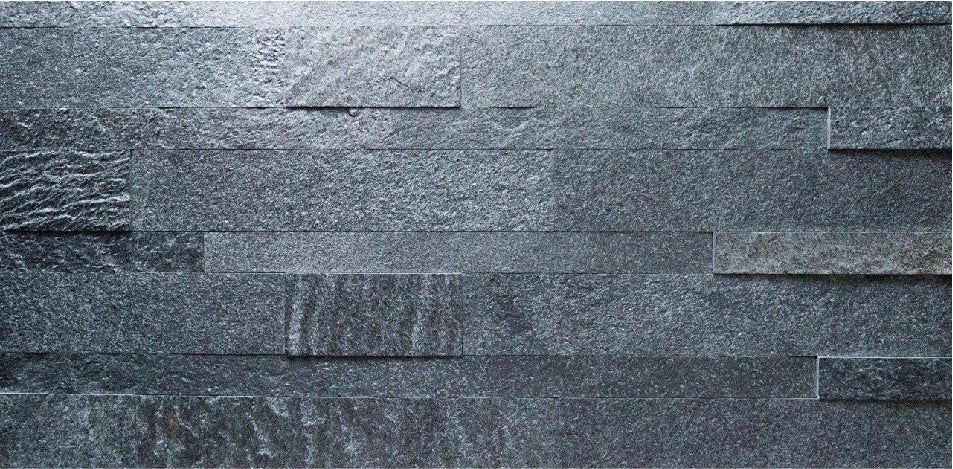 Fachaleta de Piedra Natural Delgada - Caja: 10 unidades - Gris