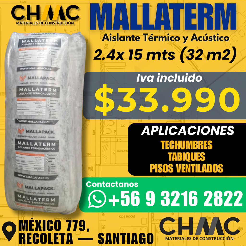 Mallaterm Aislante Térmico y Acústico
