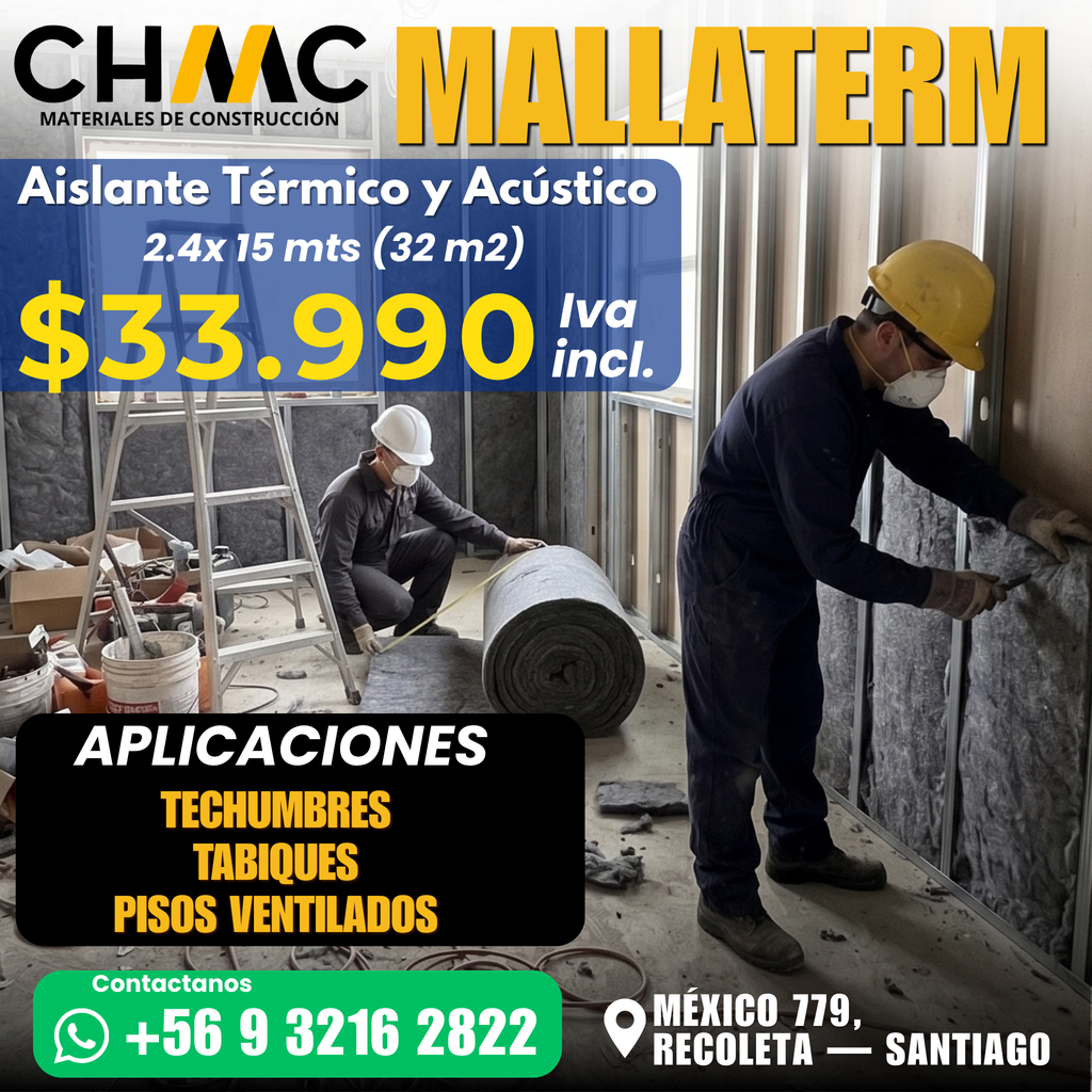 Mallaterm Aislante Térmico y Acústico